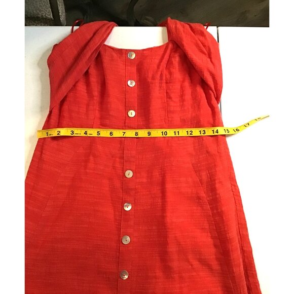 COTTON CANDY LA- WOMENS RED SIDE ZIP-UP CLOSURE HALTER DRESS SIZE SMALL - Picture 6 of 8